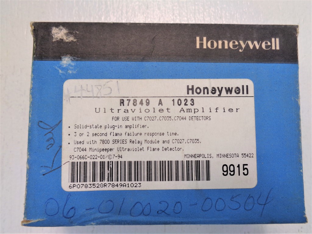 Honeywell Ultraviolet Flame Amplifier R7849A1023